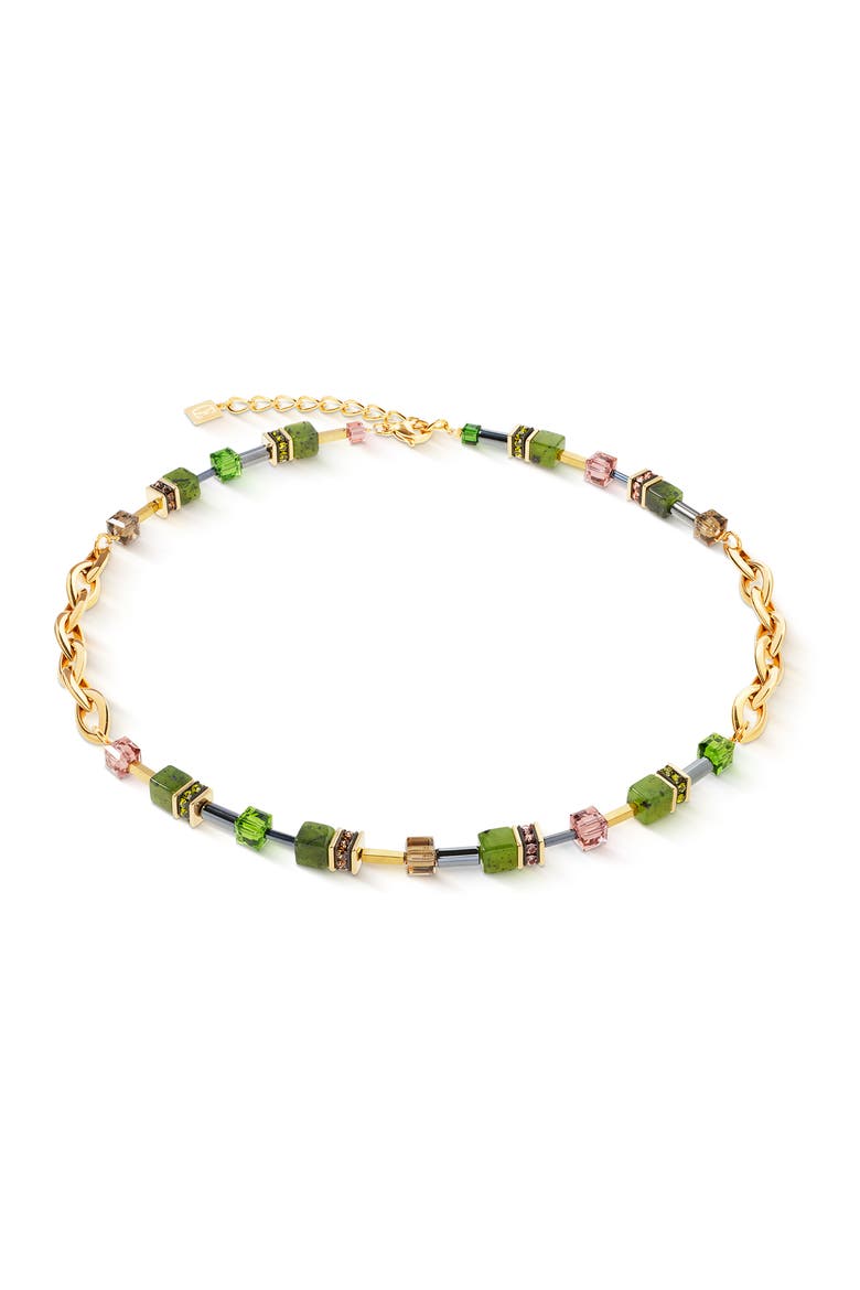 Geocube® Chunky Chain Necklace, Main, color, Green