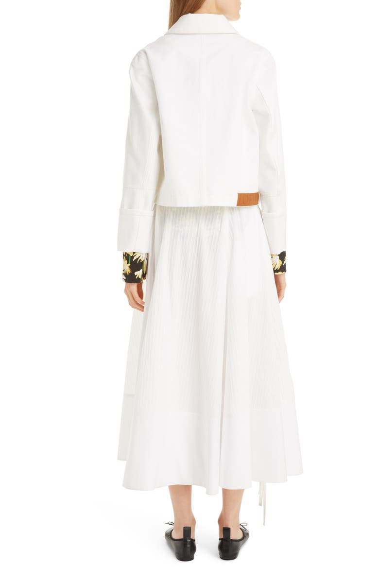 Loewe Crop Denim Jacket, Alternate, color, 