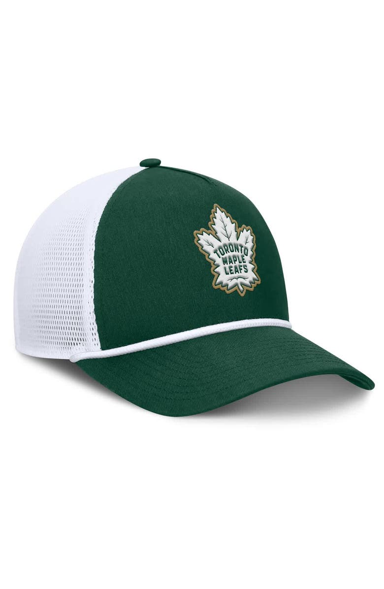 FANATICS Men's Fanatics Green/White Toronto Maple Leafs Bermuda A-Frame Adjustable Hat, Alternate, color, Green
