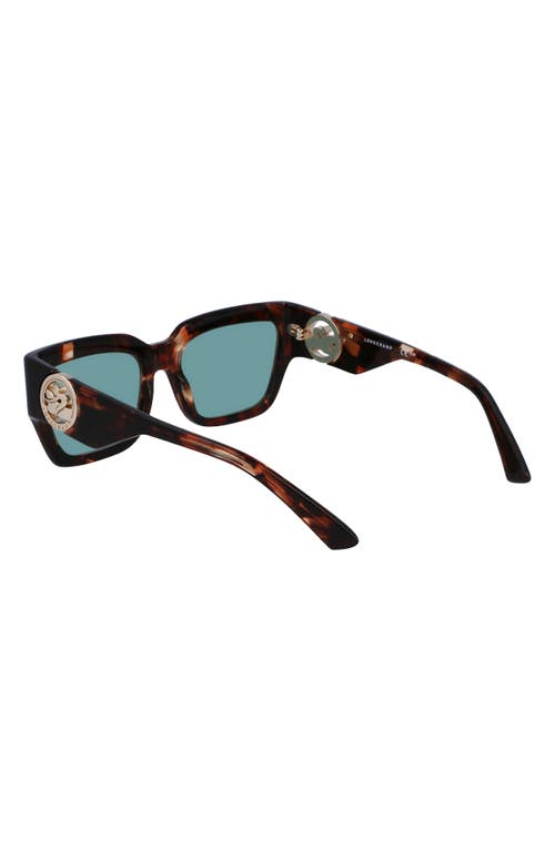 Longchamp 55mm Rectangular Sunglasses