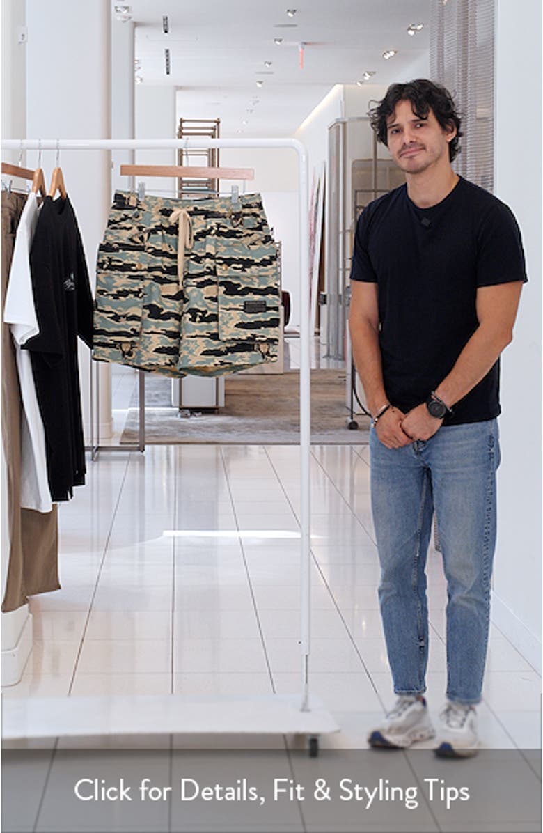 BB Camo Drawstring Cargo Shorts, sales video thumbnail