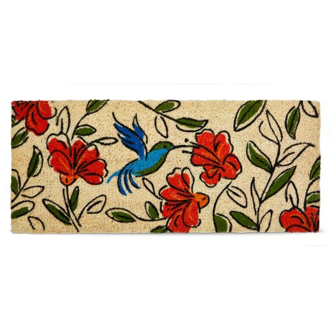 Sketched Hummingbird Estate Coir Mat Multi Coir Everyday