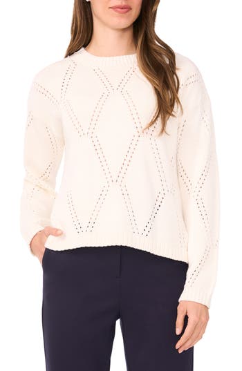 Halogen ® Crewneck Sweater In White