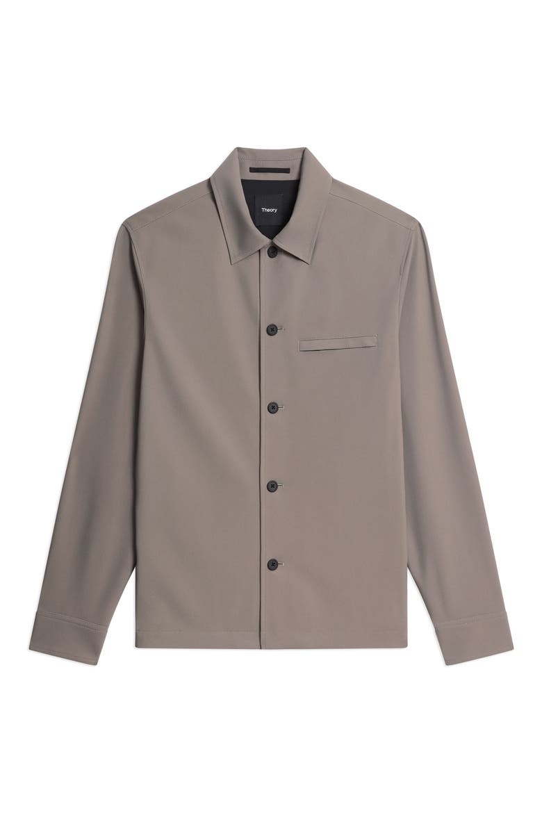 Overshirt in Precision Ponte Jacket, Alternate, color, MOREL