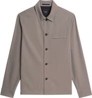 Theory Overshirt in Precision Ponte Jacket