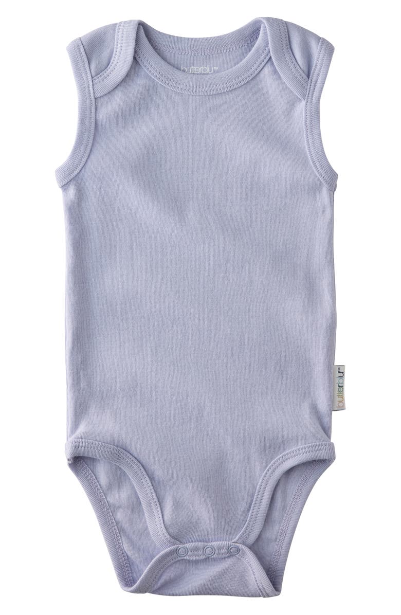BUTTERBLU Sam Assorted 5-Pack Sleeveless Organic Cotton Bodysuits, Alternate, color,