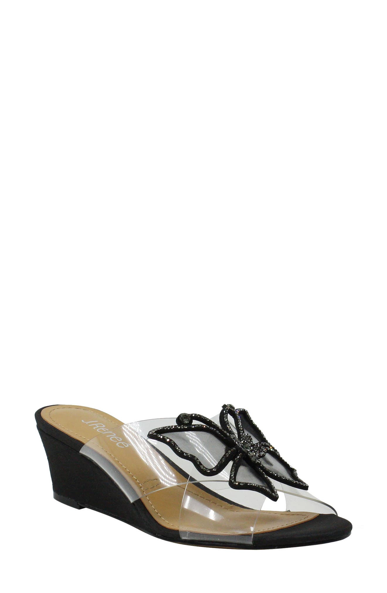 J. Reneé Harita Wedge Sandal, Main, color, 