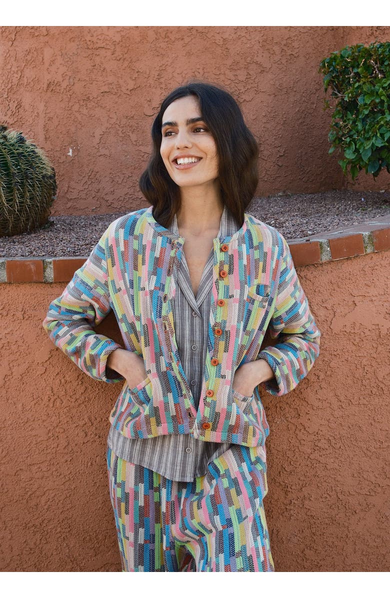 Ace & Jig Maira Crew Neck Cardigan, Alternate, color, Trivia