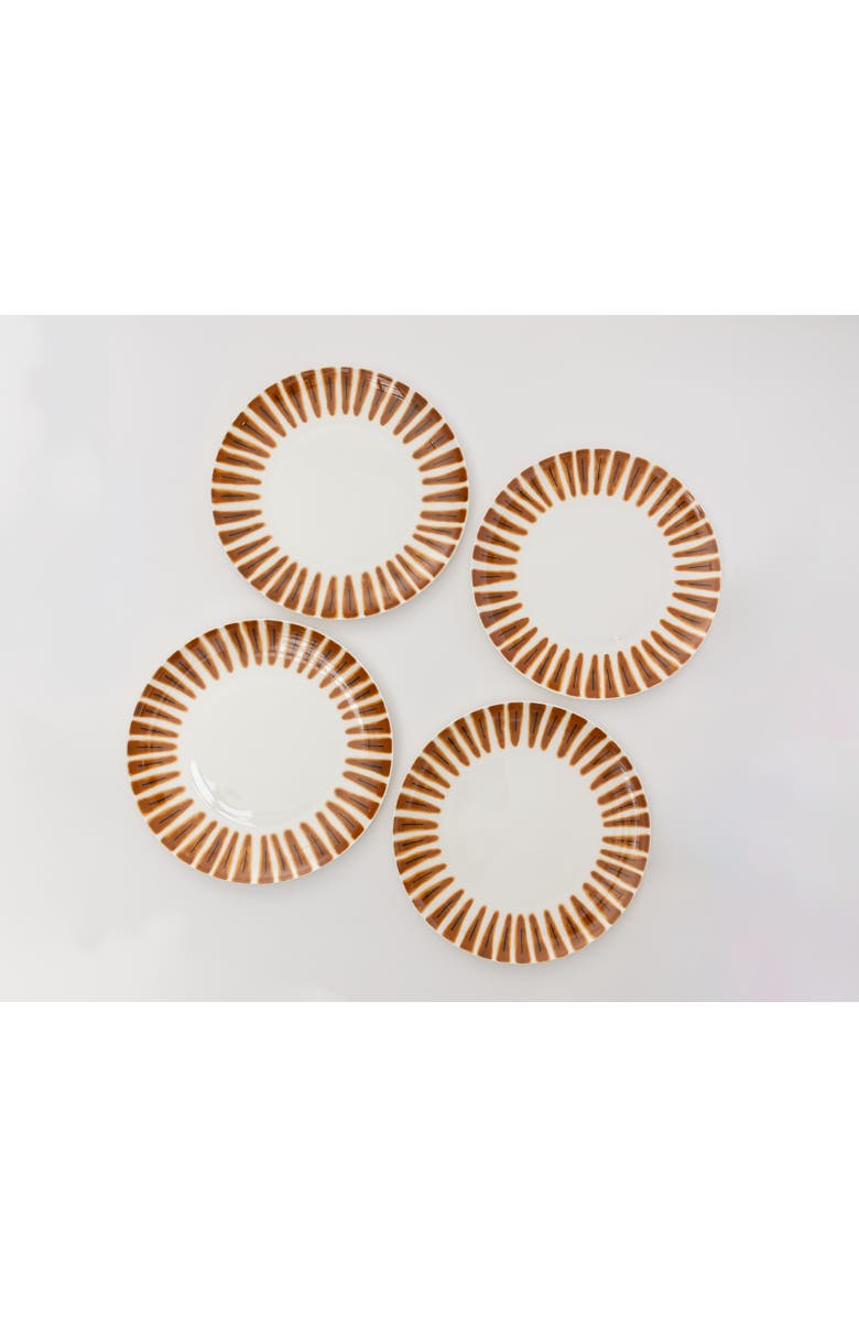 House of Revelry Sunset Strip Dinner Plate Set of Four, Main, color, Amber