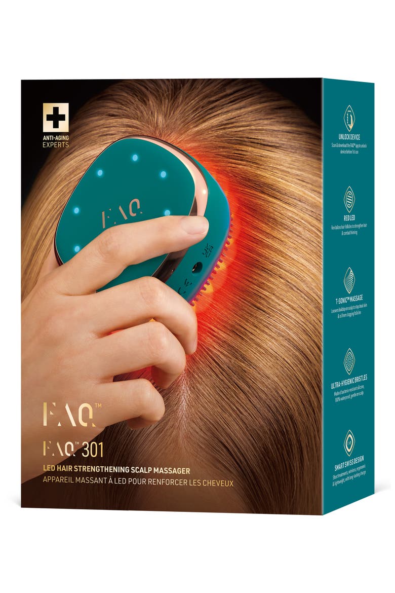 FAQ™ 301 LED Hair Strengthening Scalp Massager, Alternate, color, BLUE