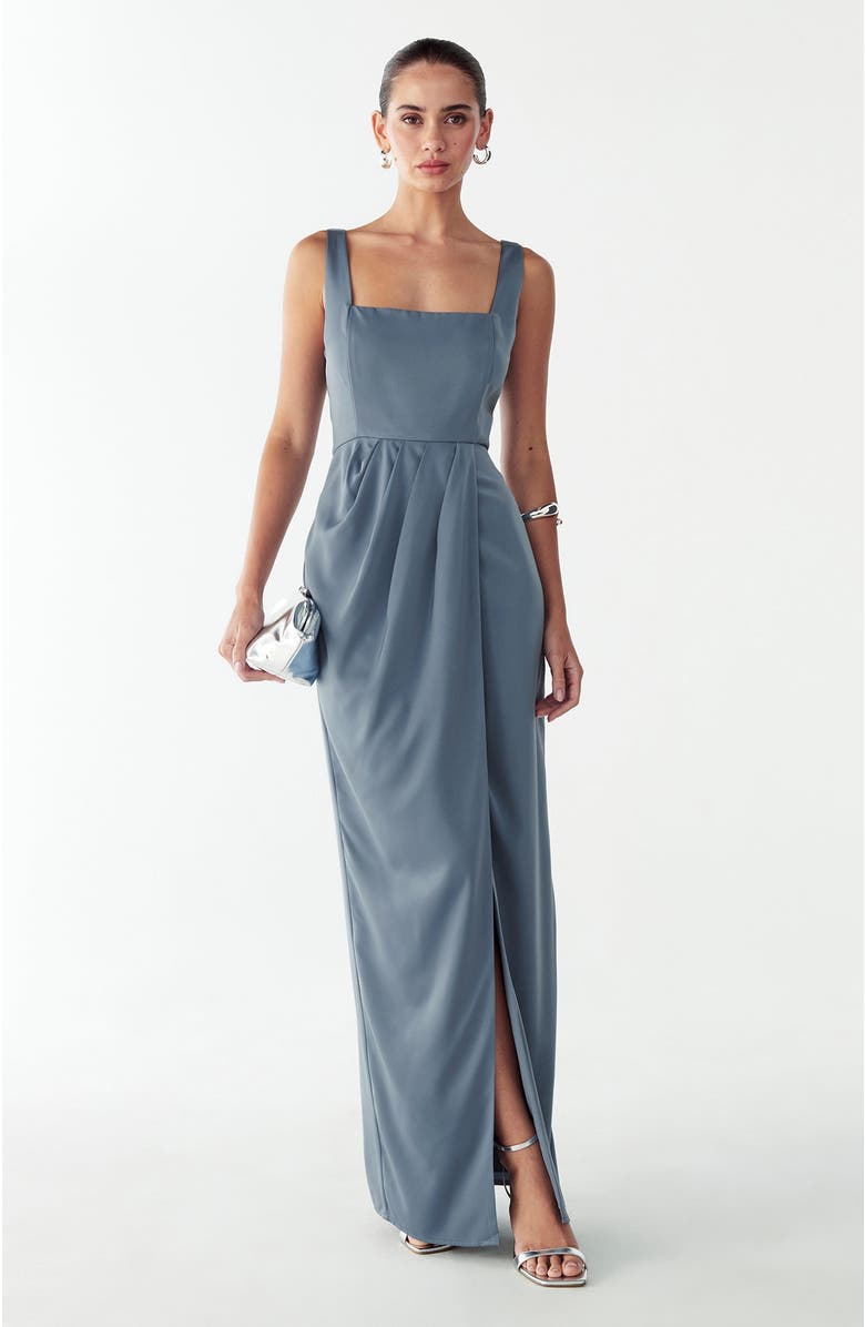 WILLA Akron Maxi Dress, Main, color, Petrol Blue