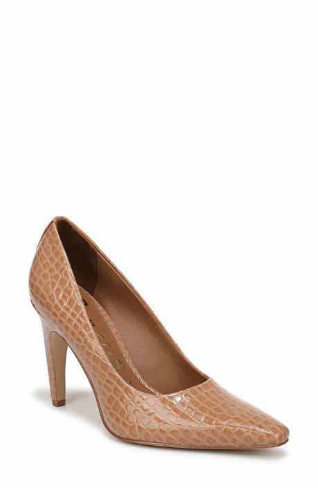 Solenne Croc Embossed Pump
