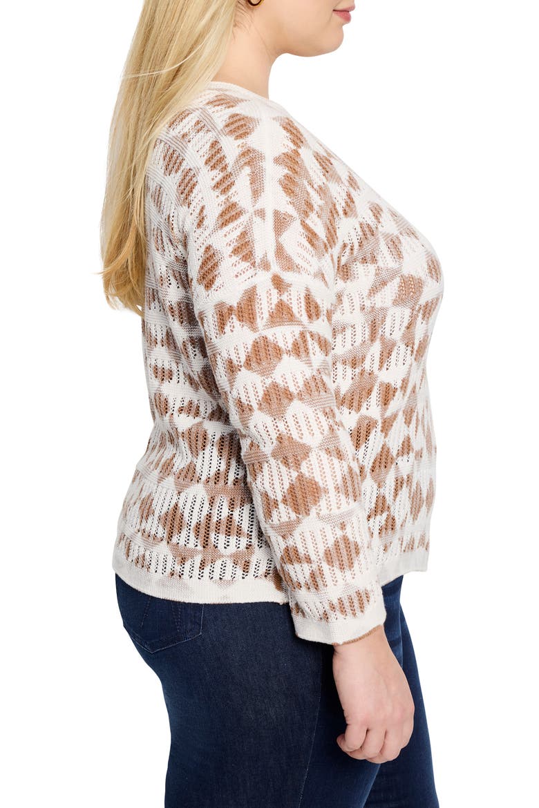Cotton Open Stitch Sweater, Alternate, color, NEUTRAL MULTI