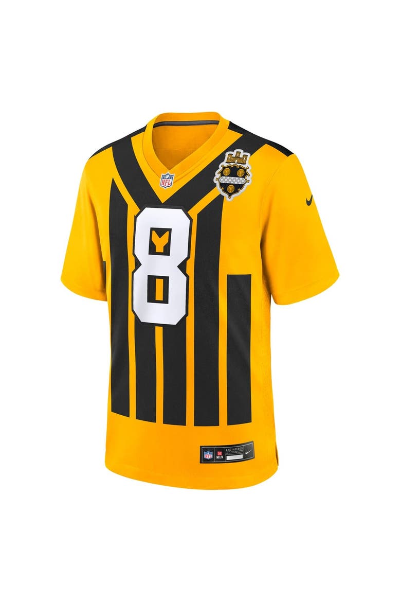 Men's Nike Aaron Rodgers Gold Pittsburgh Steelers Alternate 1933 Throwback Game Jersey, Alternate, color, Gold