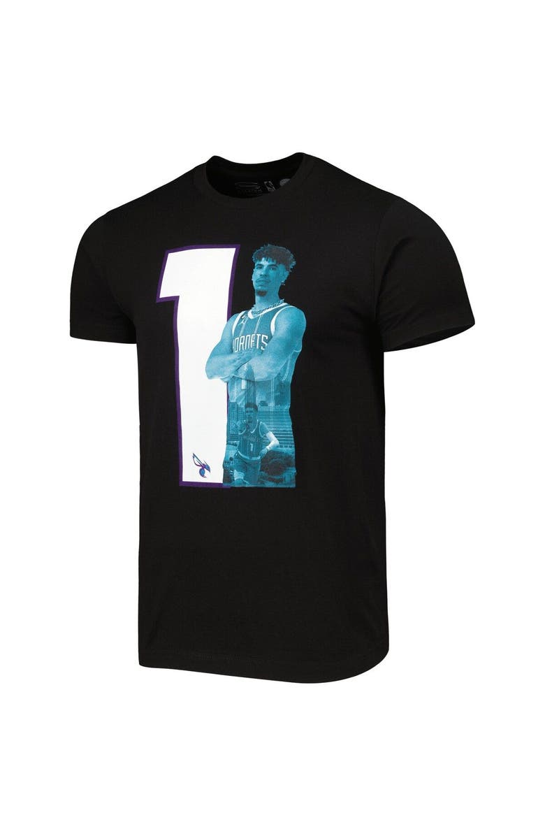 Stadium Essentials Men's Stadium Essentials LaMelo Ball Black Charlotte Hornets Player Metro T-Shirt, Alternate, color, Black