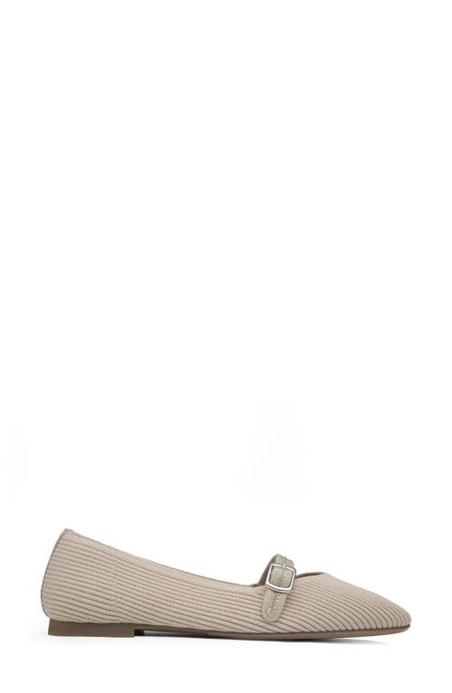 Me Too Glory Rib Knit Mary Jane Flat In Brown