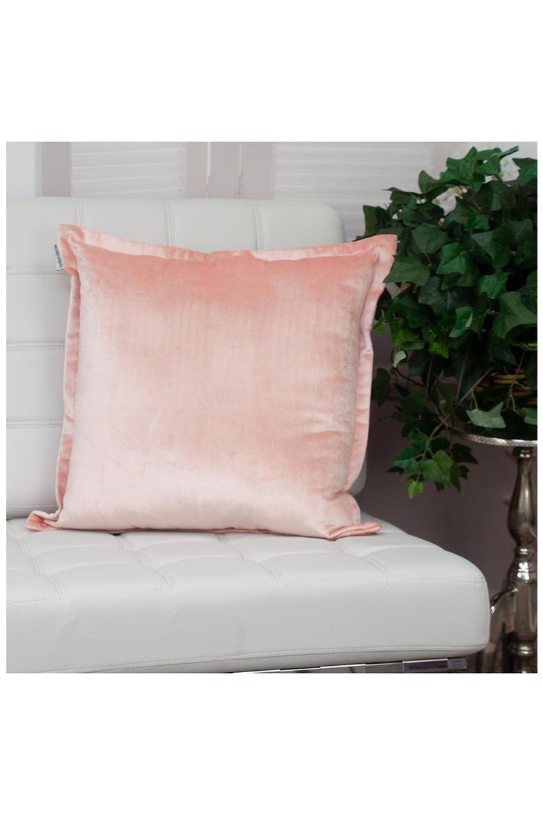 Agneta Transitional Pink Throw Pillow, Alternate, color, PINK