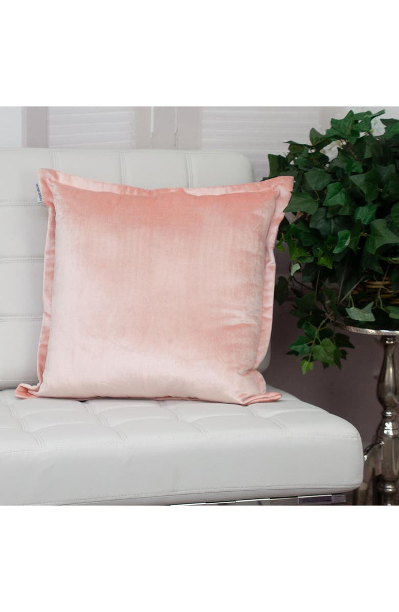 PARKLAND COLLECTION Agneta Transitional Pink Throw Pillow, Alternate, color, Pink