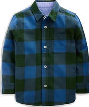 Mini Boden Kids' Cosy Cotton Check Shirt