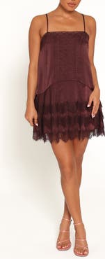 Petal & Pup Brinley Polka Dot Satin Minidress