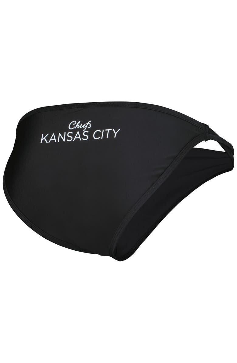 G-III 4HER BY CARL BANKS Women's G-III 4Her by Carl Banks Black Kansas City Chiefs Hall of Fame Bikini Bottom, Alternate, color, Black