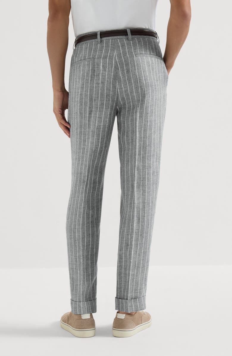 Brunello Cucinelli Twill trousers, Alternate, color, Medium Grey