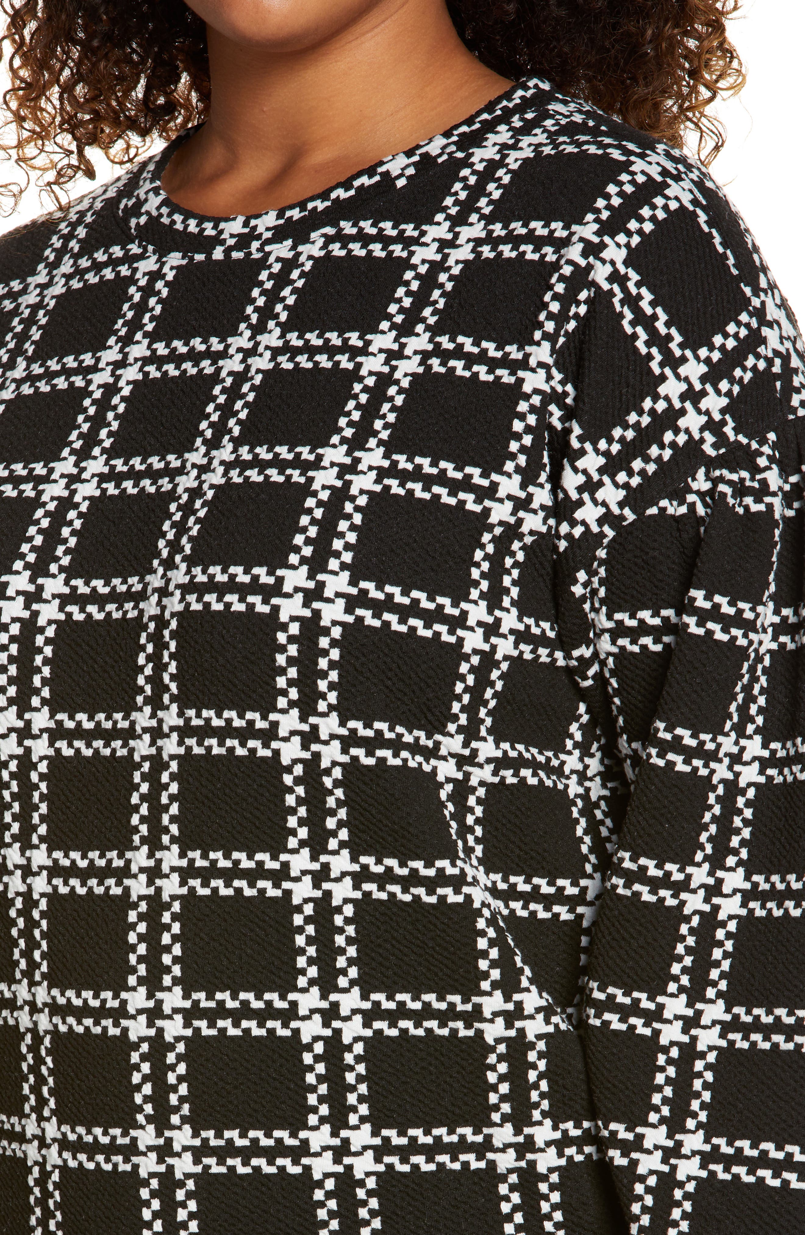 Halogen® Pattern Detail Sweatshirt (Women) | Nordstrom