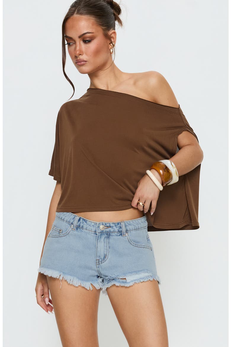 Posse Cutoff Denim Micro Shorts, Alternate, color, LIGHT BLUE WASH