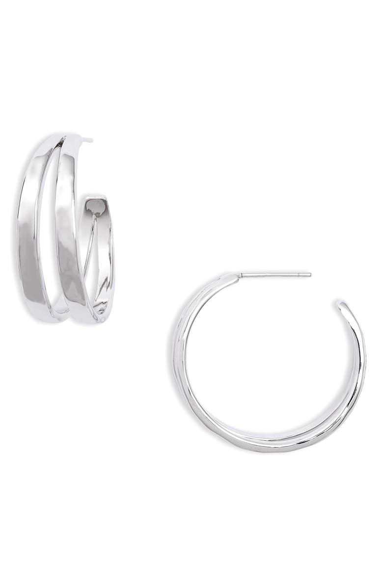 Kendra Scott Zorte Split Hoop Earrings, Main, color,