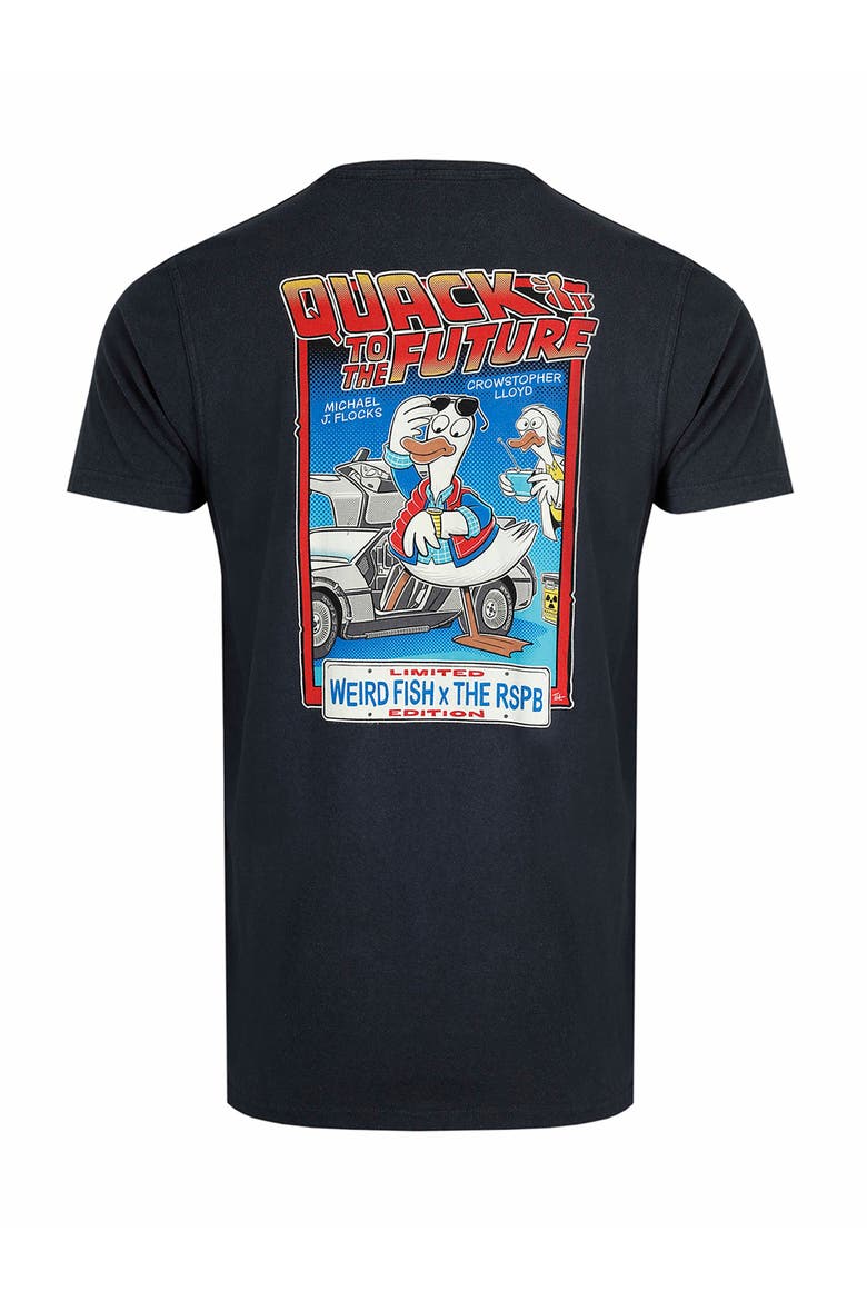 Quack To The Future RSPB Artist T-Shirt, Alternate, color, Navy