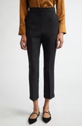 Max Mara Nepeta Stretch Virgin Wool Flare Leg Ankle Trousers