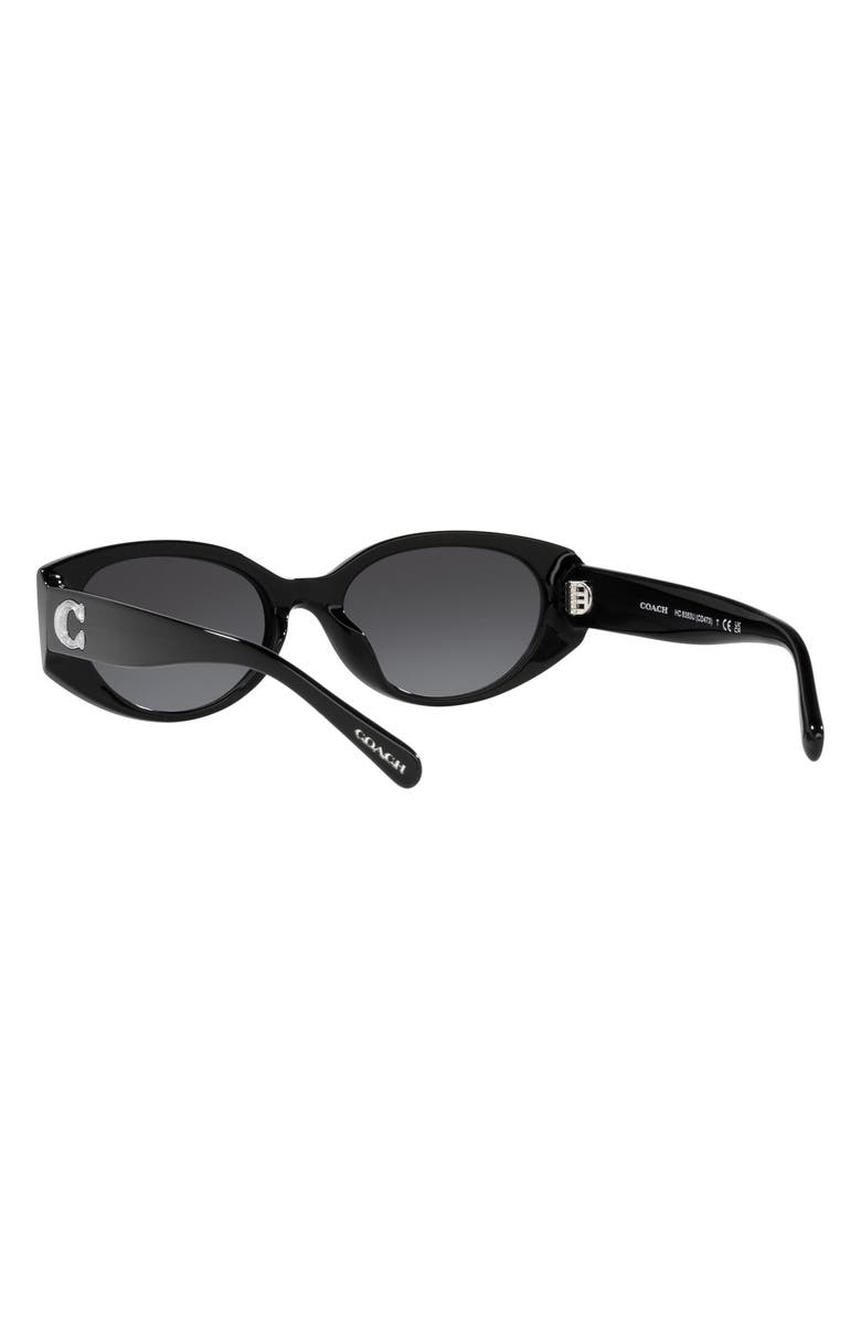 COACH 54mm Gradient Oval Sunglasses, Alternate, color, 