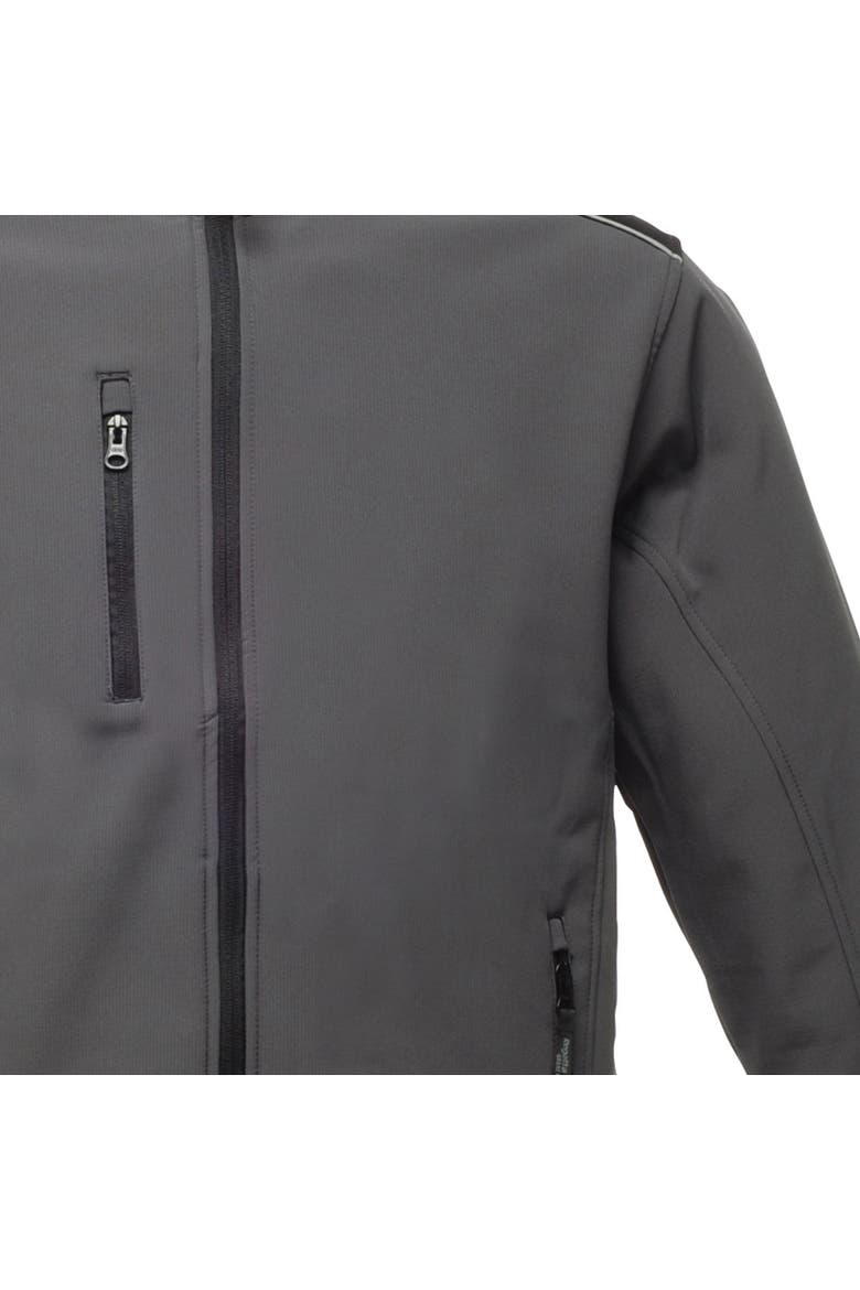 Sandstorm Hardwearing Workwear Softshell Jacket, Alternate, color, Seal Grey and Black