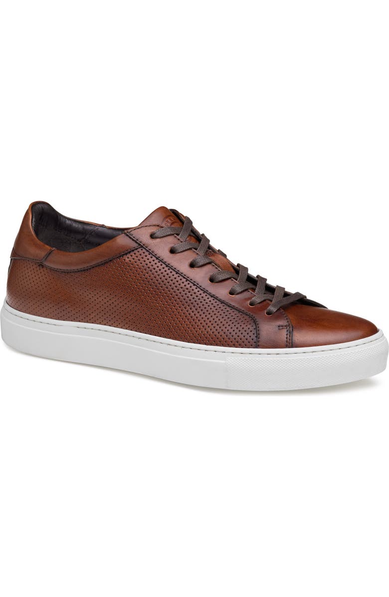 JOHNSTON & MURPHY COLLECTION Johnston & Murphy Jake Perforated Lace to Toe Water Resistant Sneaker, Main, color,