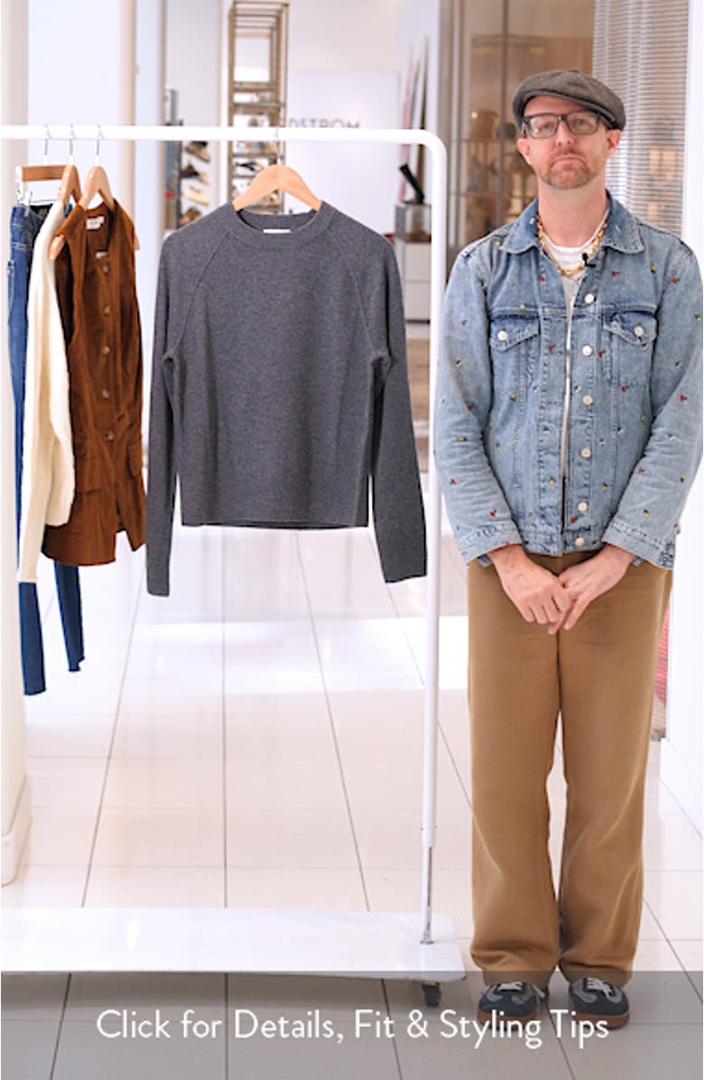 Raglan Sleeve Wool & Cashmere Sweater, sales video thumbnail