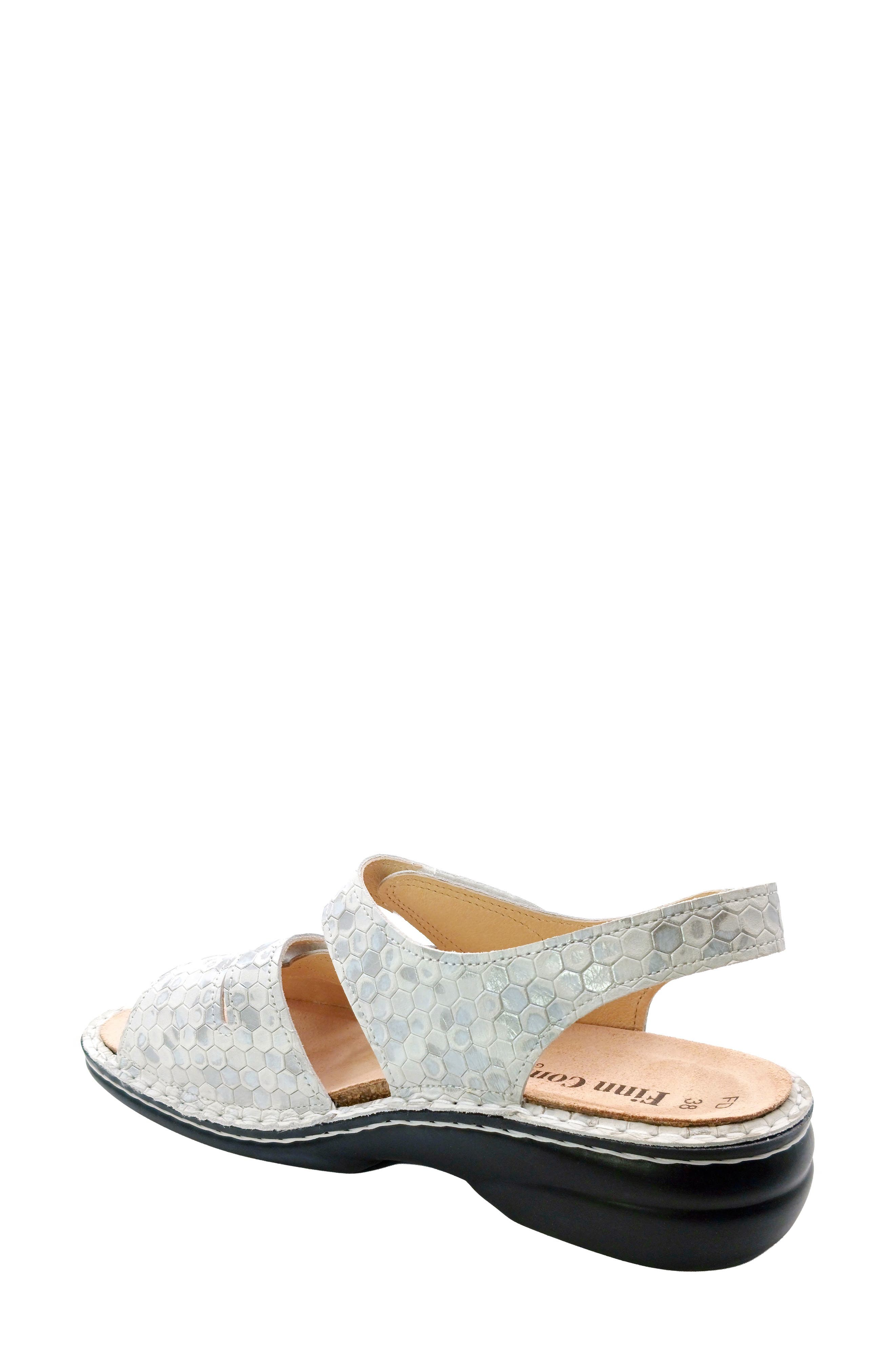 Gomera Ankle Strap Slide Sandal, Alternate, color, BIANCO