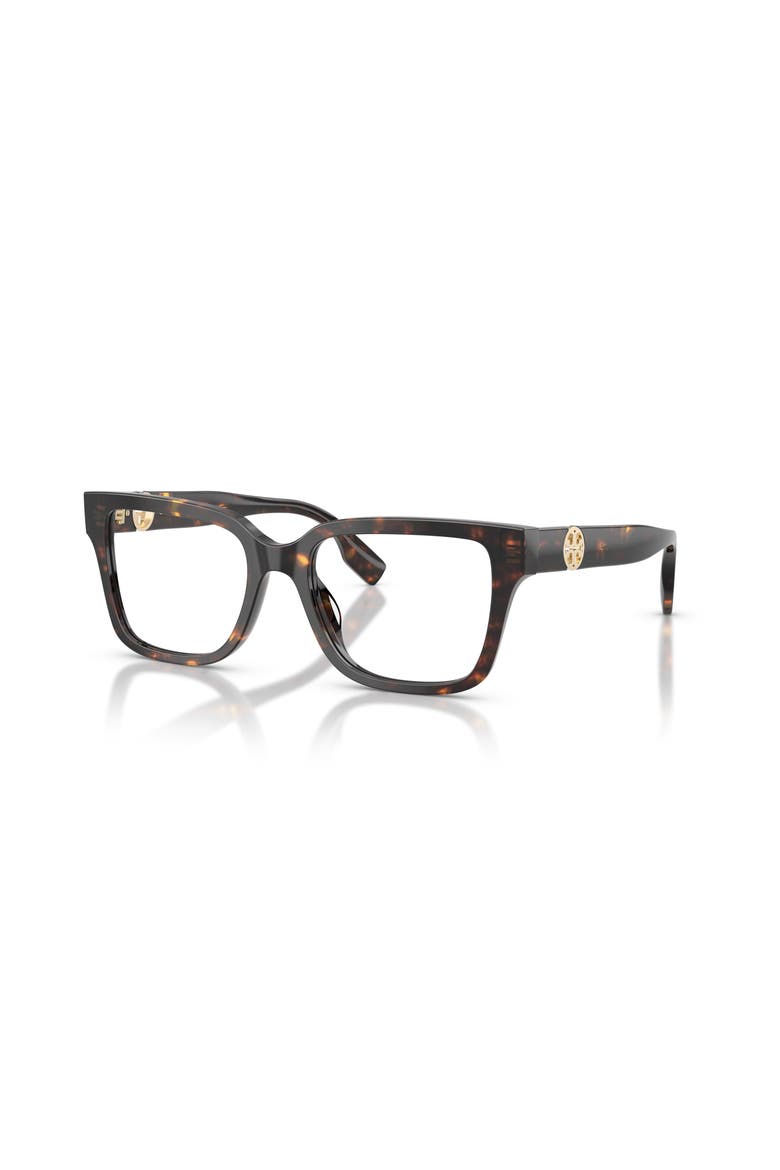 53mm Square optical glasses, Main, color, Tortoise