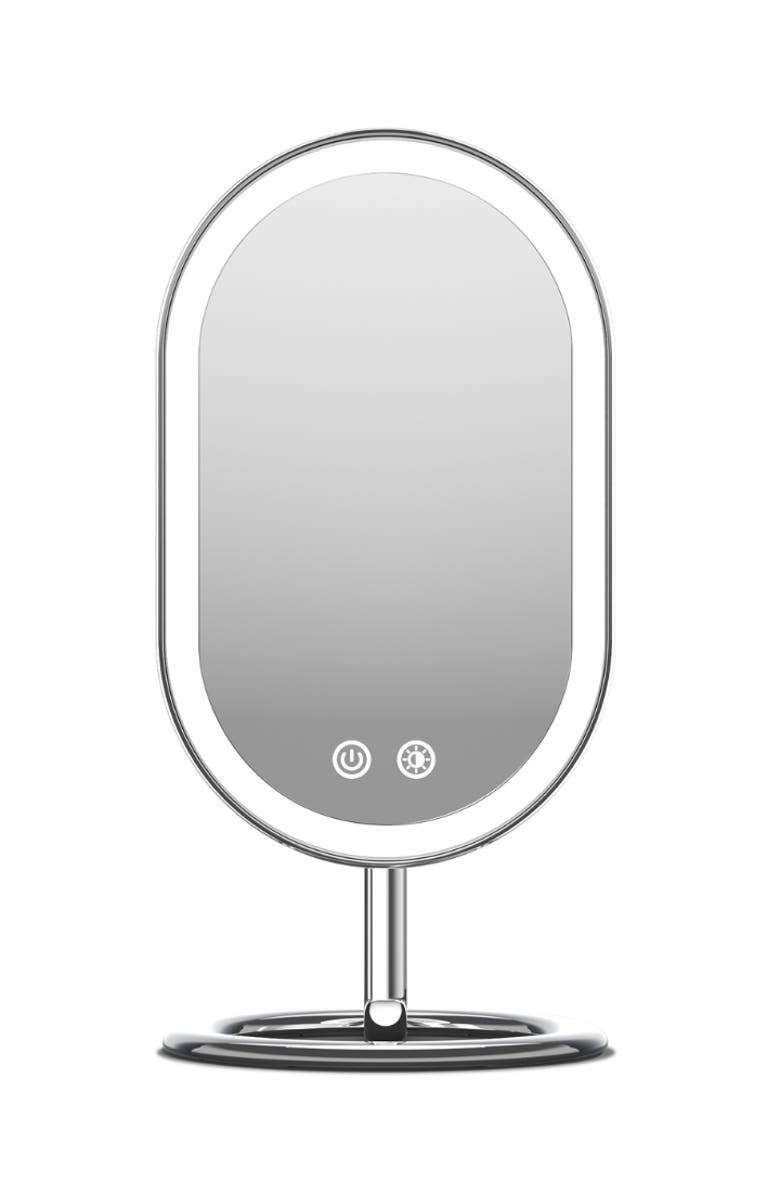 FANCII Vera Lighted Vanity Mirror, Main, color, Chrome