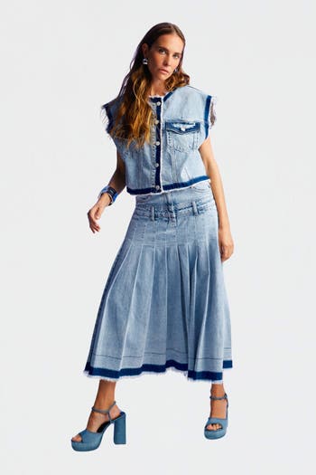 ARTS＆SCIENCE 22AW checkgather longskirt GYMPHLEX / Check Gather Long Skirt