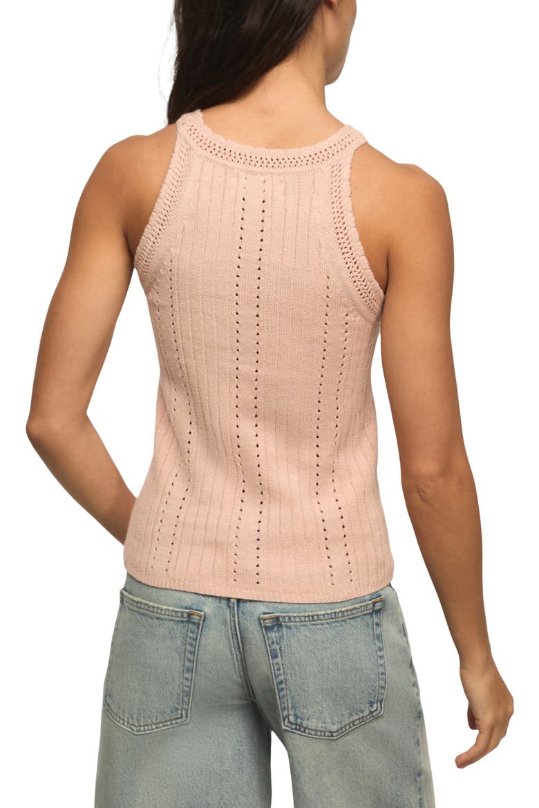 Pointelle Sweater Tank, Alternate, color, ROSE SMOKE