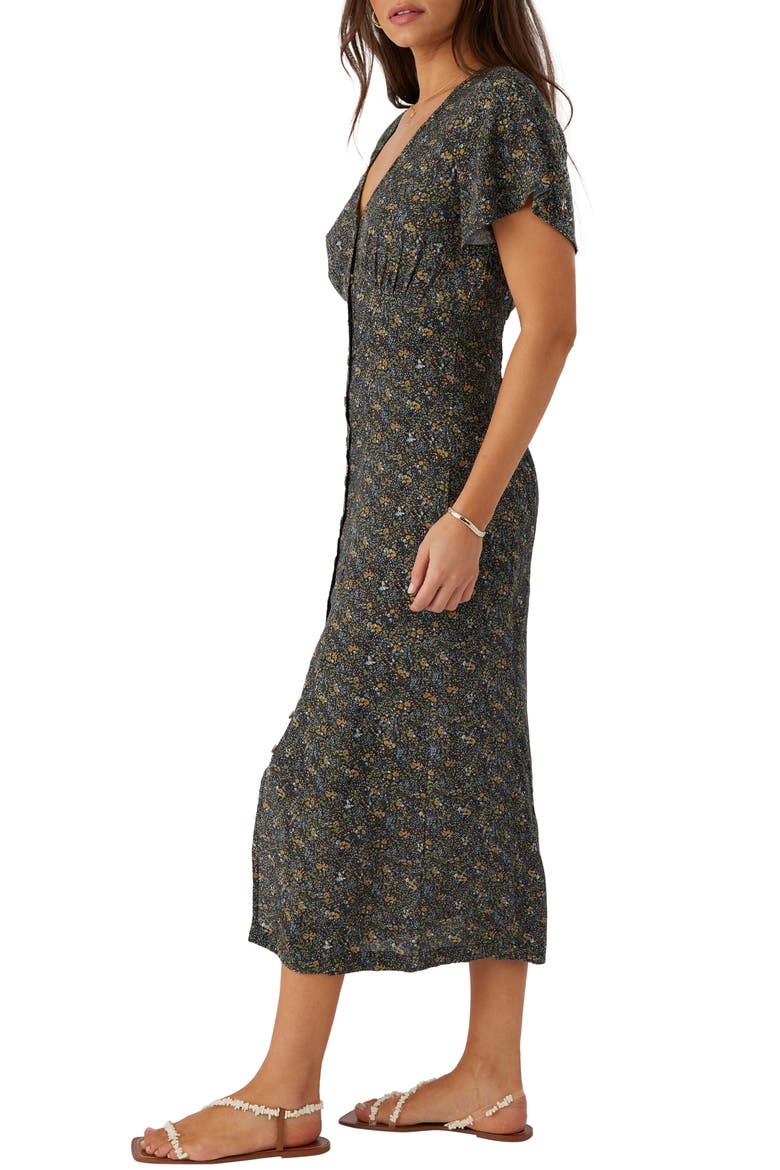 Rayney Button Front Short Sleeve Shirtdress, Alternate, color, MULTI CLR