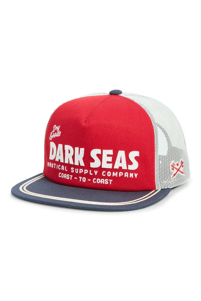 Newport Snapback Baseball Cap, Main, color, RED/ BLUE