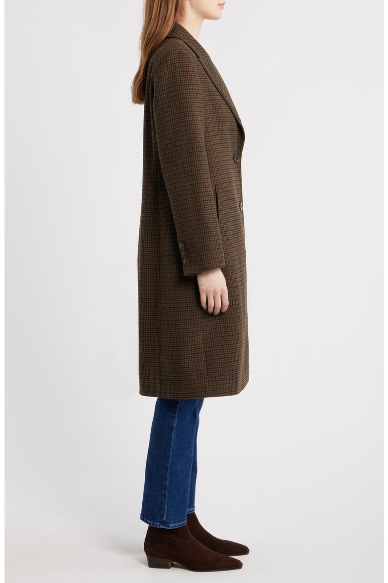 Wool Blend Tweed Coat, Alternate, color, FORREST/ BLACK MINI
