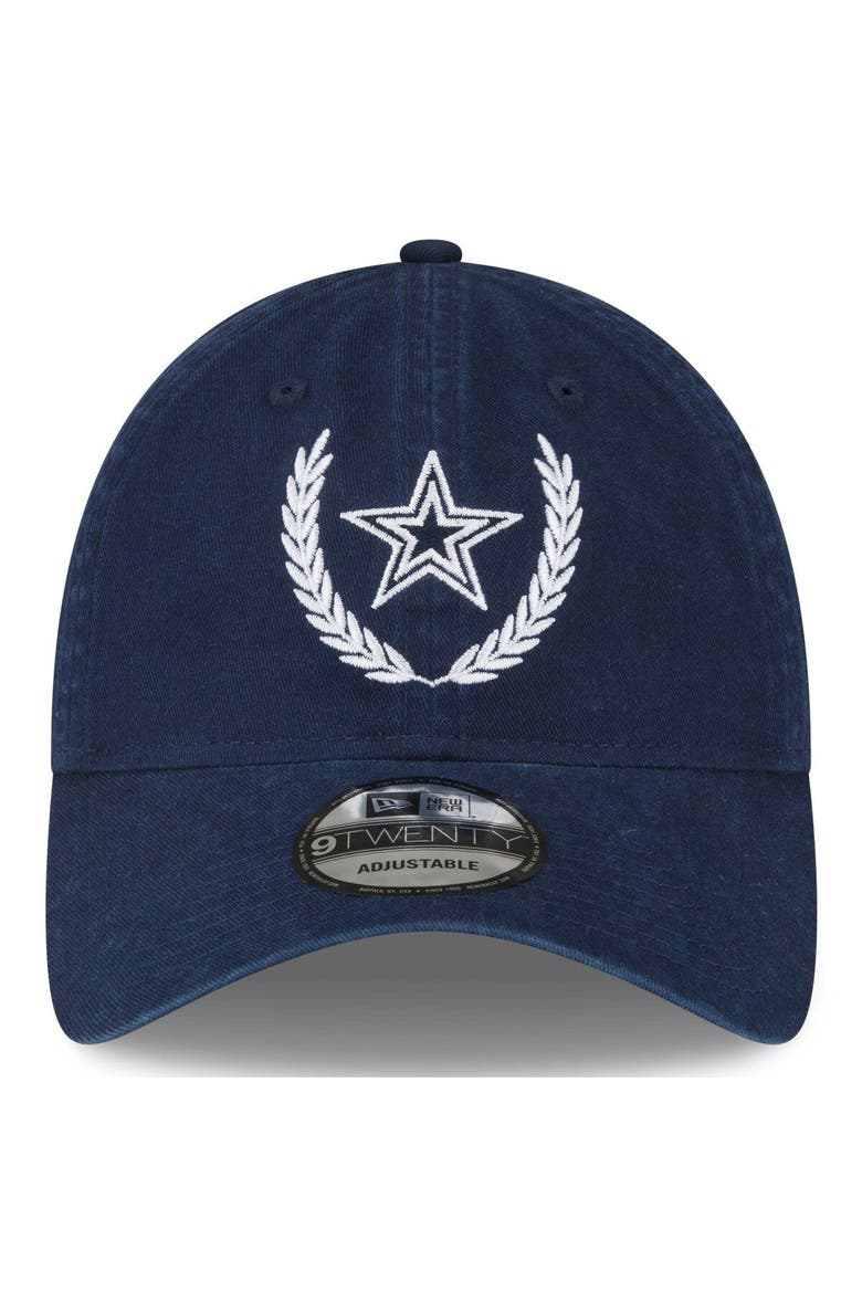 Men's New Era Navy Dallas Cowboys Leaves 9TWENTY Adjustable Hat, Alternate, color, Navy