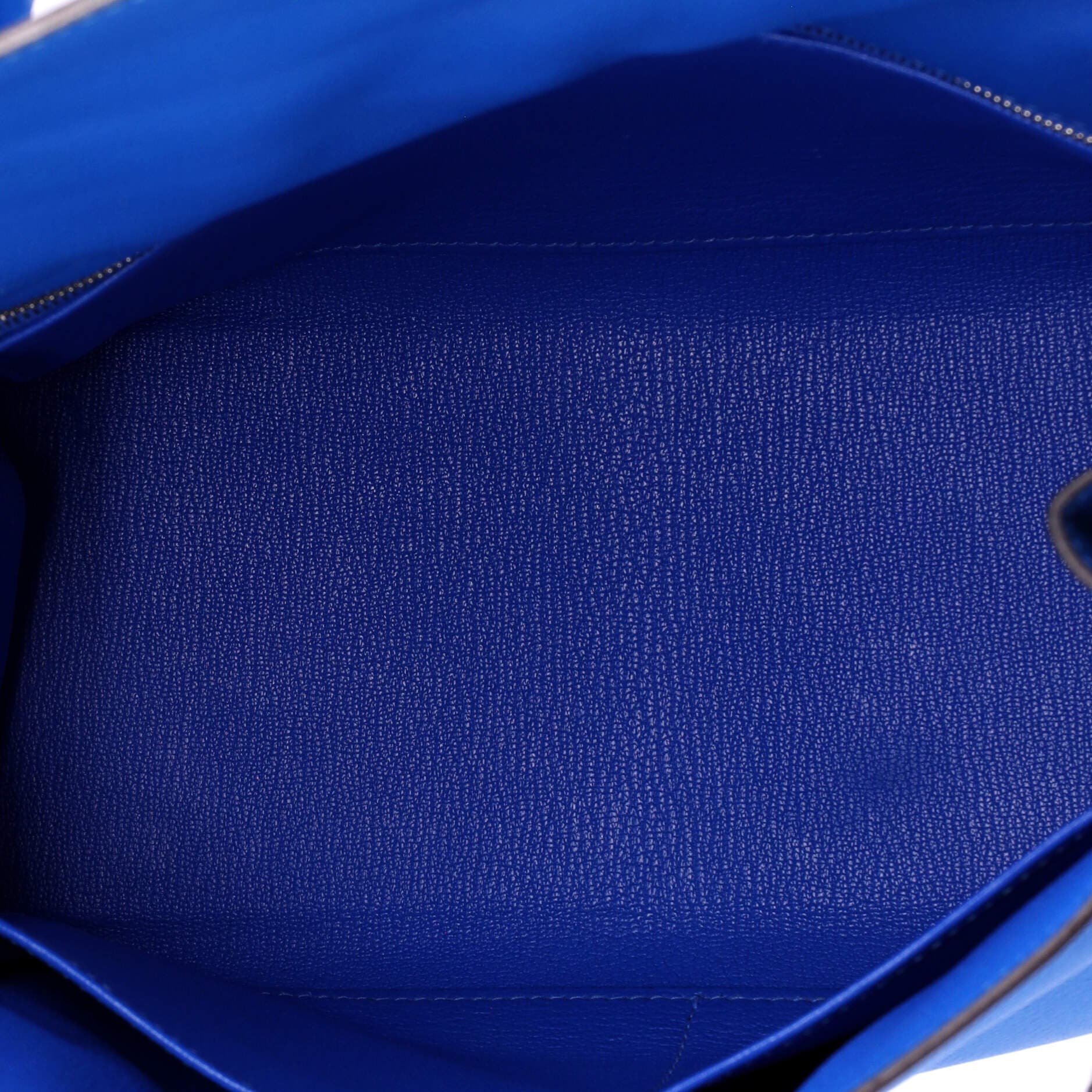 Pre-Owned Hermes Kelly Handbag Blue Evercolor with Palladium Hardware 28, Alternate, color, Bleu Hydra