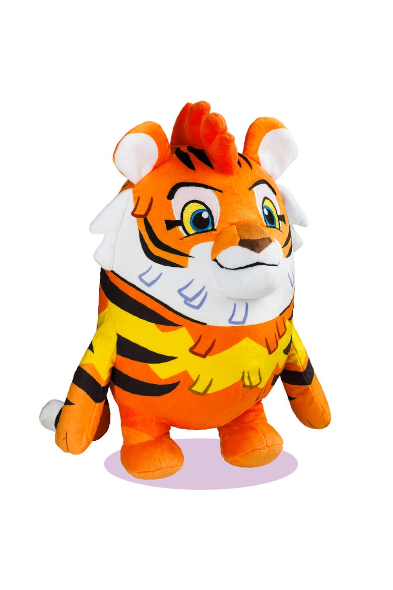 Huggable 12 Inch Plush Mo The Tiger Series 1, Main, color, Multicolored