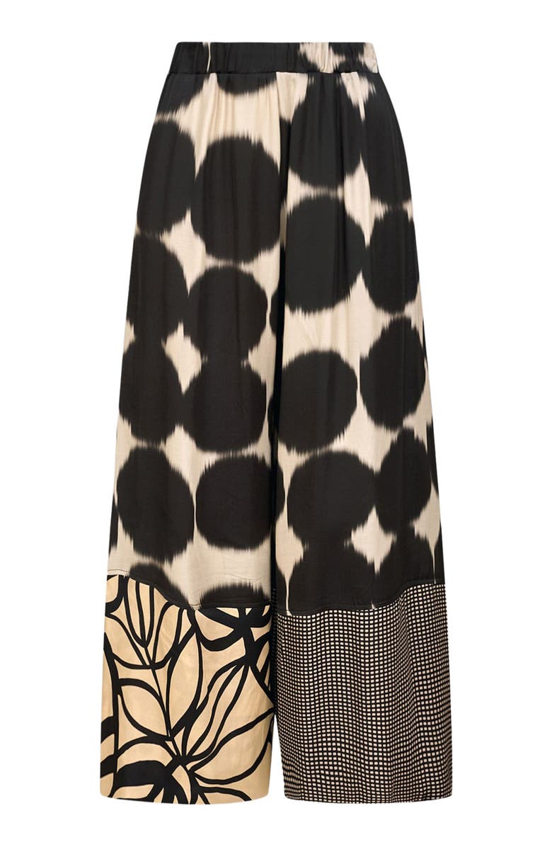 Alembika Serene mixed print wide leg pants, Alternate, color, 