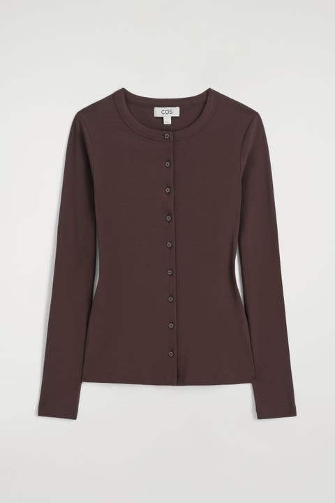 Jersey Cardigan Top