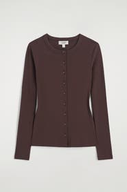 COS Jersey Cardigan Top