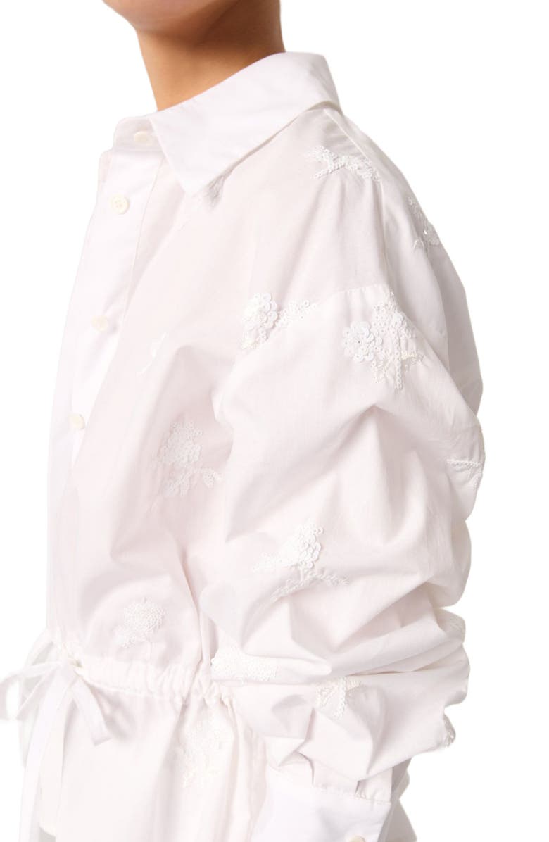 maje Short embroidered shirt, Alternate, color, 